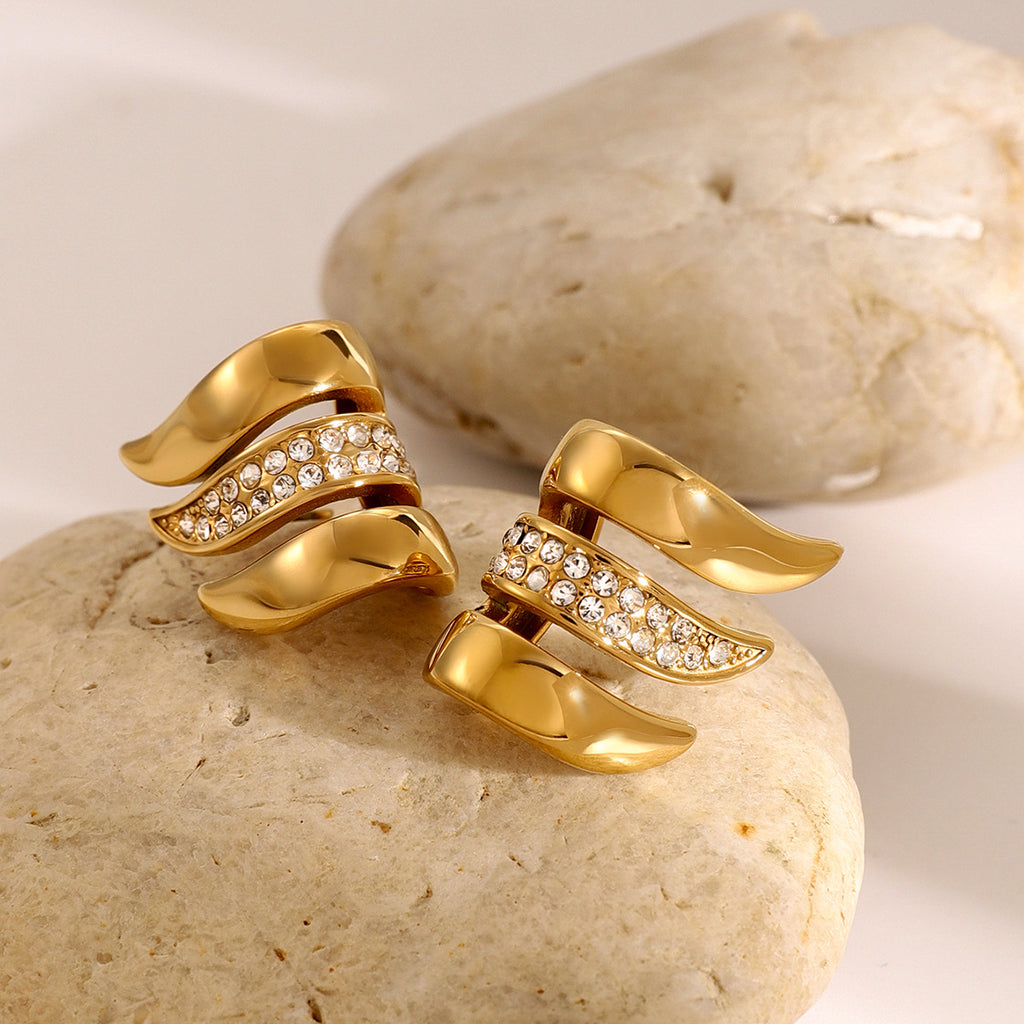 Luxe Wave Statement Earrings