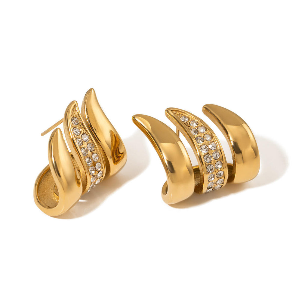 Luxe Wave Statement Earrings