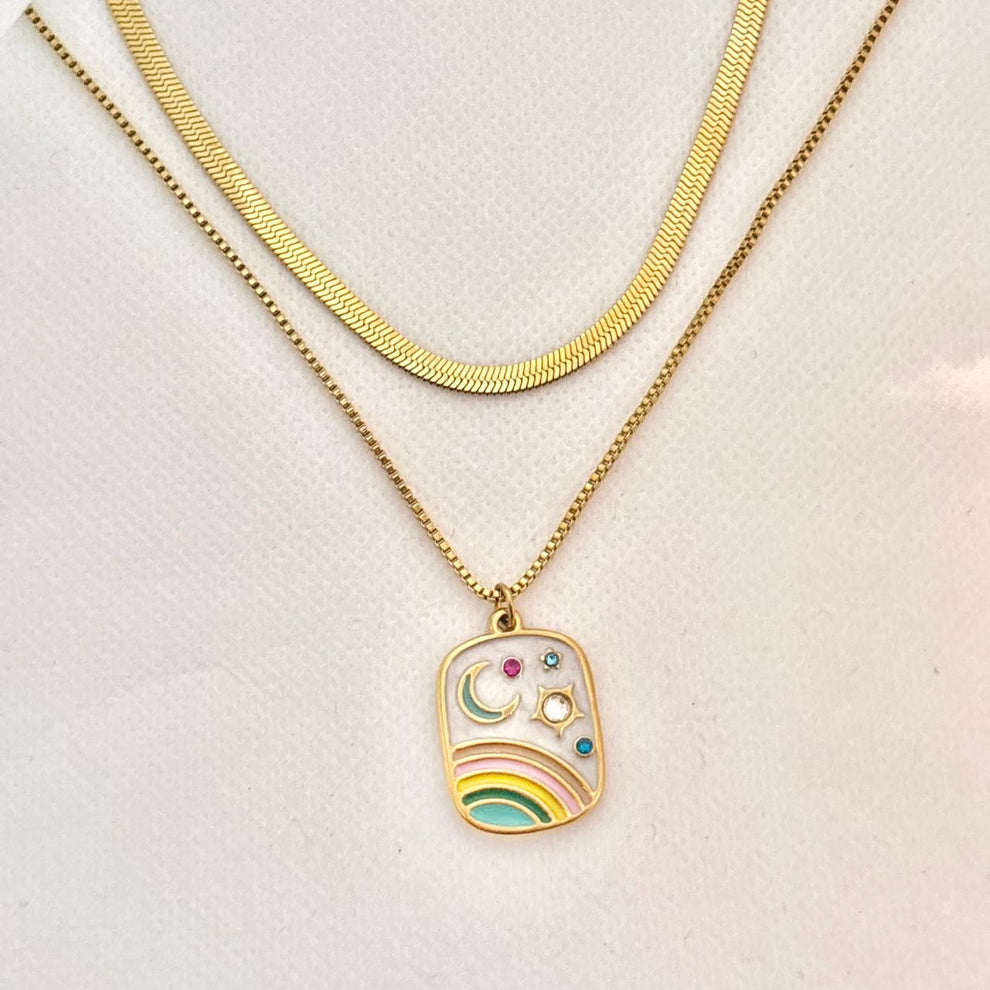 Celestial Dreams Layered Necklace