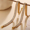 Crystal Tennis & Cuban Chain Bracelet